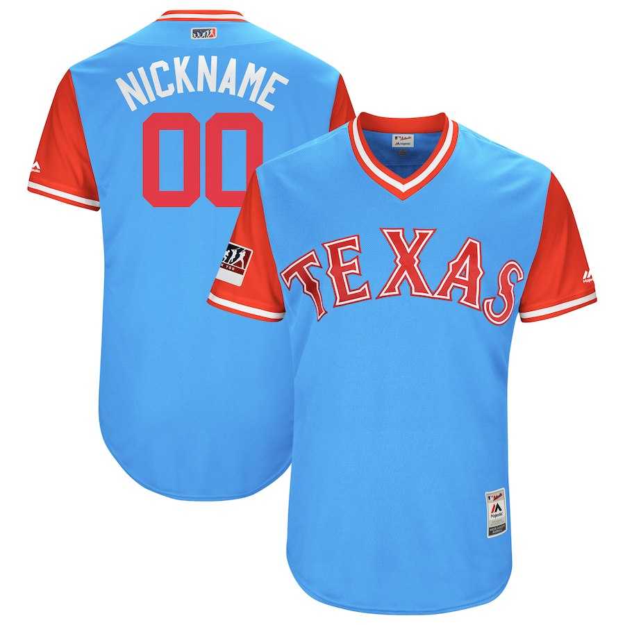 Customized Men's Rangers Light Blue 2018 Players Weekend Stitched Jersey,We sell and wholesale Customized Men's Rangers Light Blue 2018 Players Weekend Stitched Jersey on line form chian!